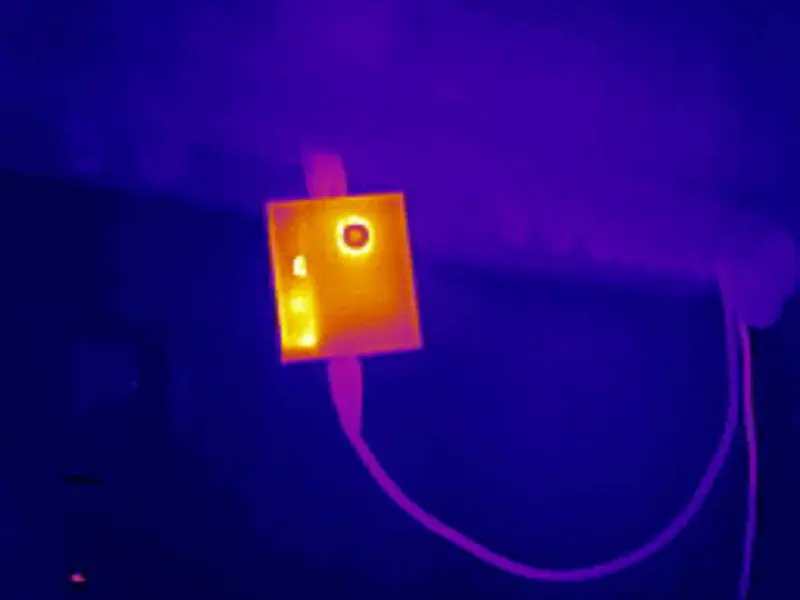 Thermal Image of the case